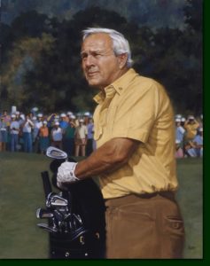 Oil Portrait of Arnold Palmer, Professional Golfer