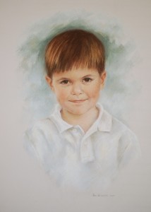 Boys Pastel Portrait