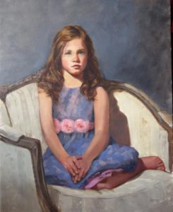 Girls Oil Portrait