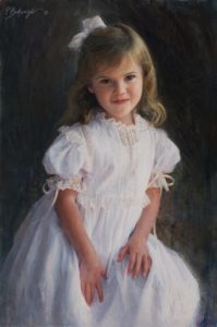 Girls Oil Portrait