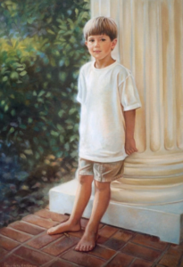 Boys oil portrait